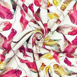 Tropical Leafy Linen Viscose Fabric -Pound Fabrics Sale Store E44259F6 87AD 43E8 AEC8 7B6959640C6E