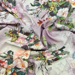 Lilac Floral Lightweight Polyester Fabric for Dressmaking - 147cm -Pound Fabrics Sale Store E53DE141 48D2 4472 A7CA 32CD2DDACCBB