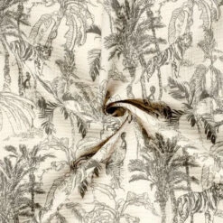 Double Gauze Fabric Palm Paradise Jungle Print - 100% Cotton -Pound Fabrics Sale Store EA2914F3 680B 415C 81BA 555404E05891