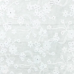 Floral Embroidered 100% Cotton Fabric - Breathable Summer Dressmaking Material -Pound Fabrics Sale Store EAA630F1 D6FE 4F13 9EB8 C42655DF8284