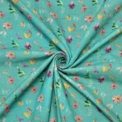 Spring Floral Garden Double Gauze Fabric -Pound Fabrics Sale Store EB67D85D 8E8B 4DF3 8188 0F638102A0AC