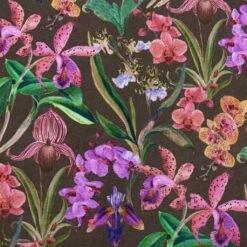 Premium Orchid Floral Cotton Canvas Fabric - Oeko-Tex Certified -Pound Fabrics Sale Store EBD599D4 BD2E 475B 9327 892CE029CCF1