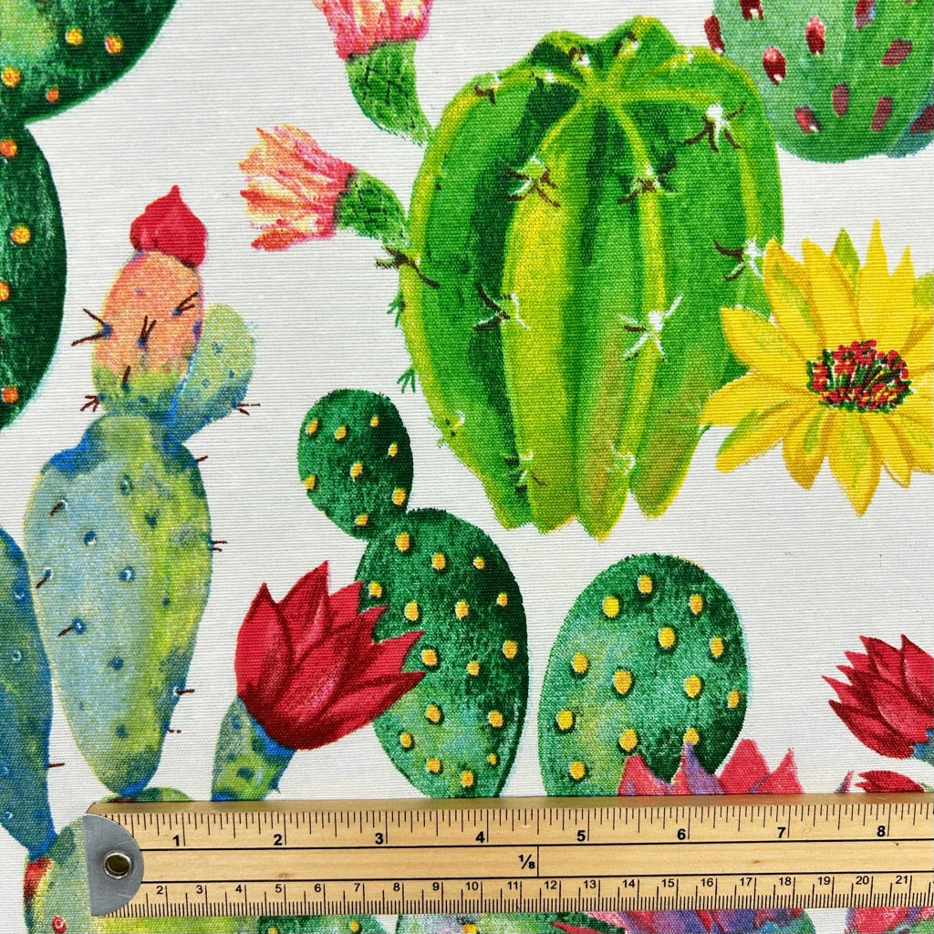 Water Resistant Cactus Garden Outdoor Fabric - Durable & UV Protected 3 Water Resistant Cactus Garden Outdoor Fabric - Durable & UV Protected - Image 3