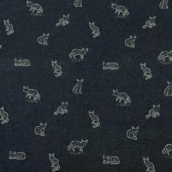Premium Foxes Melange Cotton Jersey Fabric - Oeko-Tex Certified -Pound Fabrics Sale Store EDD64093 2FB7 4D52 8555 8A0E9B9534DC