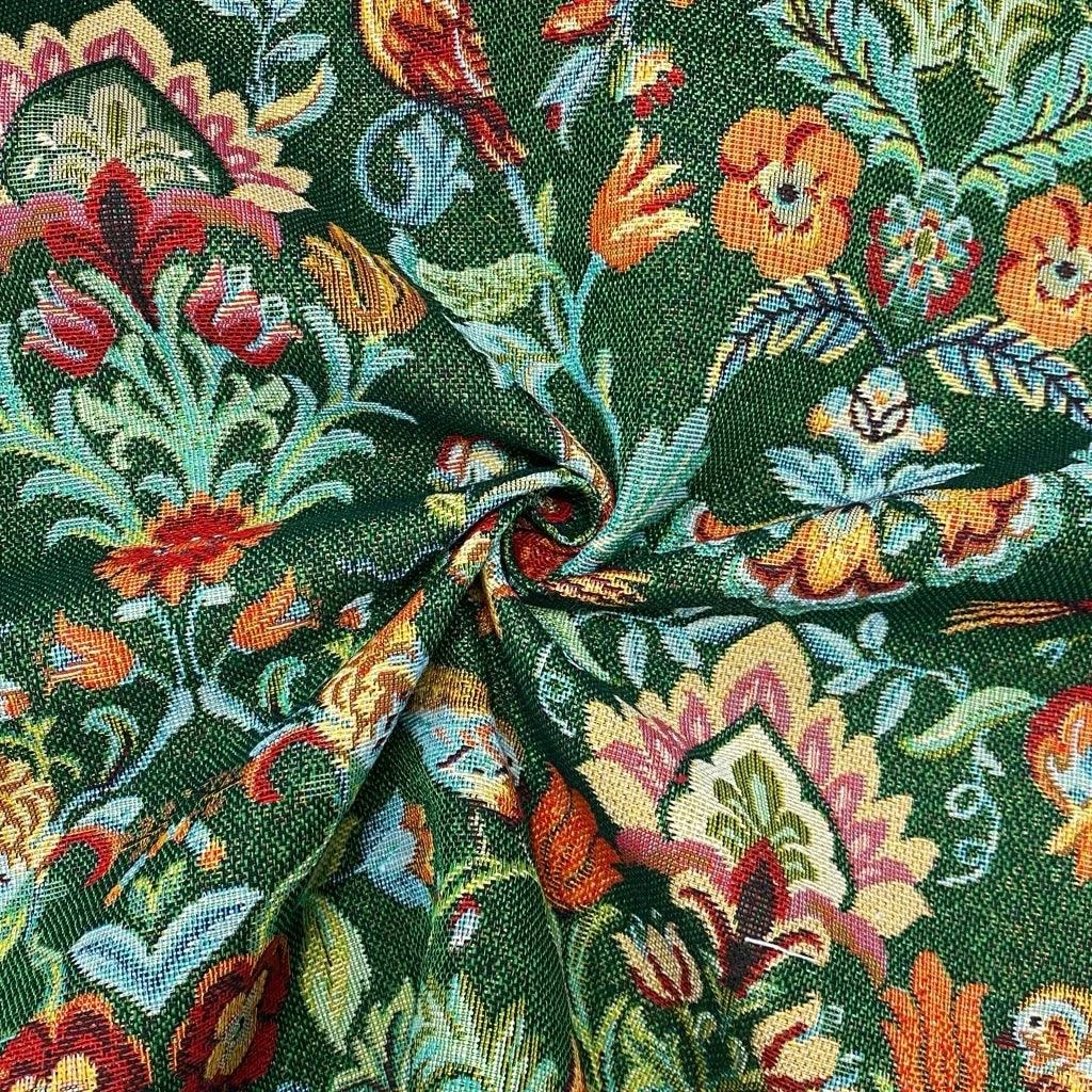 Floral Bird Tapestry Upholstery Fabric - Premium Woven Home Decor 8 Floral Bird Tapestry Upholstery Fabric - Premium Woven Home Decor - Image 8