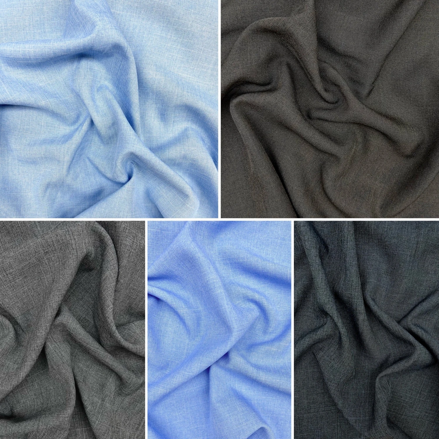 Premium Oxford Melange Suiting Fabric | Lightweight Linen-Look Polyester 1 Premium Oxford Melange Suiting Fabric | Lightweight Linen-Look Polyester