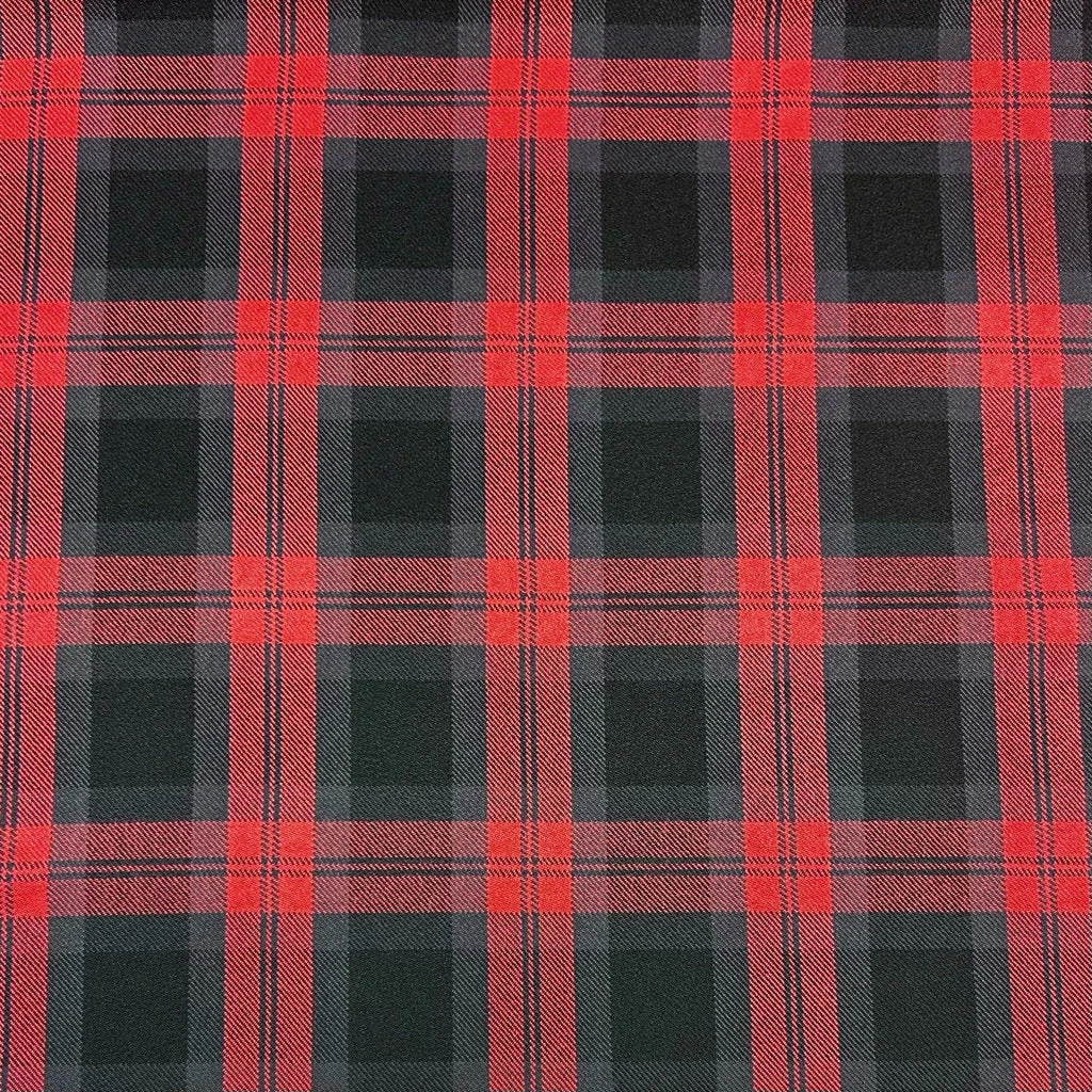 Red and Black Checkered Suiting Fabric - Professional Tailoring Material 3 Red and Black Checkered Suiting Fabric - Professional Tailoring Material - Image 3