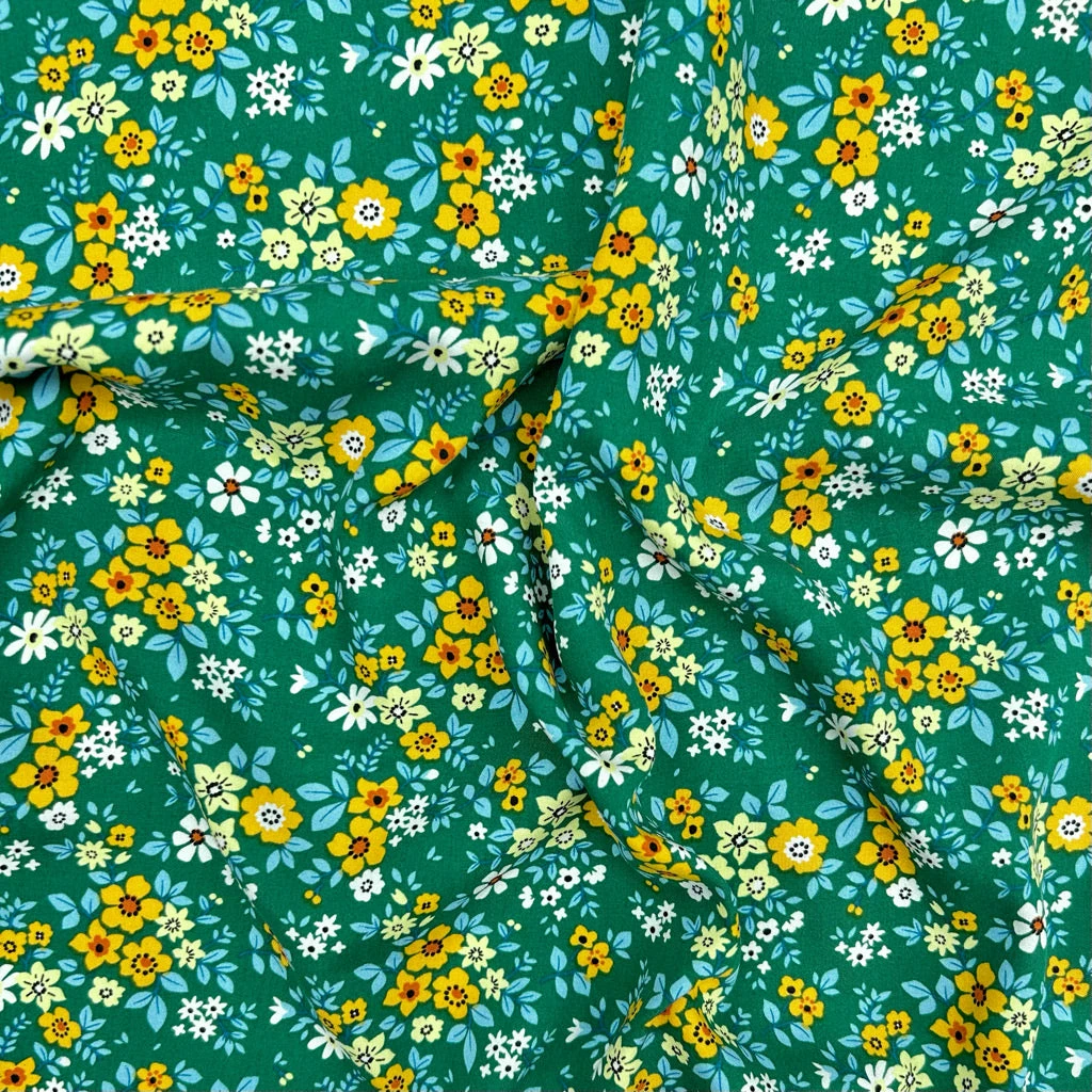 Floral Print Viscose Fabric - Bloom Buds Premium Lightweight Rayon 10 Floral Print Viscose Fabric - Bloom Buds Premium Lightweight Rayon - Image 10