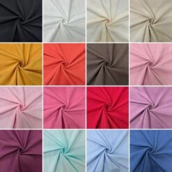 Premium Linen-Feel 100% Cotton Fabric - Durable & Versatile Textured Material