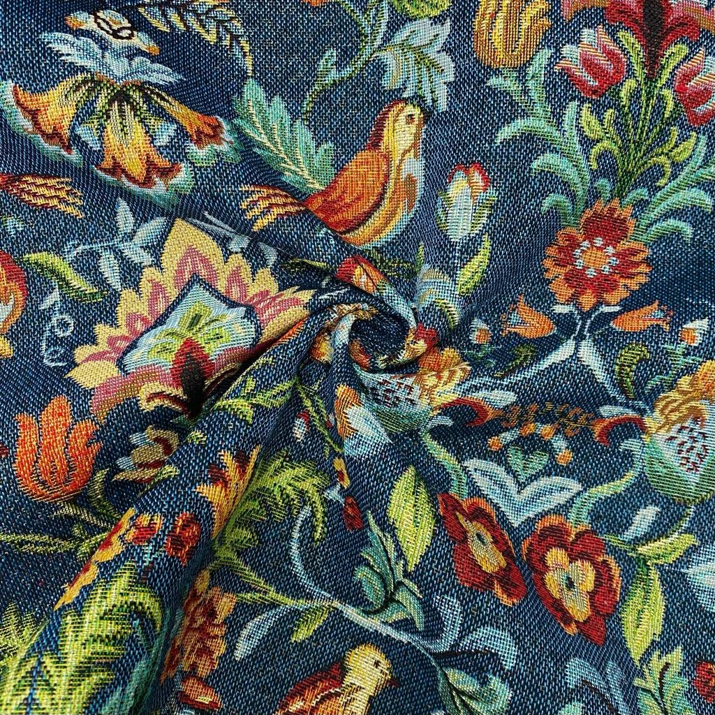 Floral Bird Tapestry Upholstery Fabric - Premium Woven Home Decor 9 Floral Bird Tapestry Upholstery Fabric - Premium Woven Home Decor - Image 9