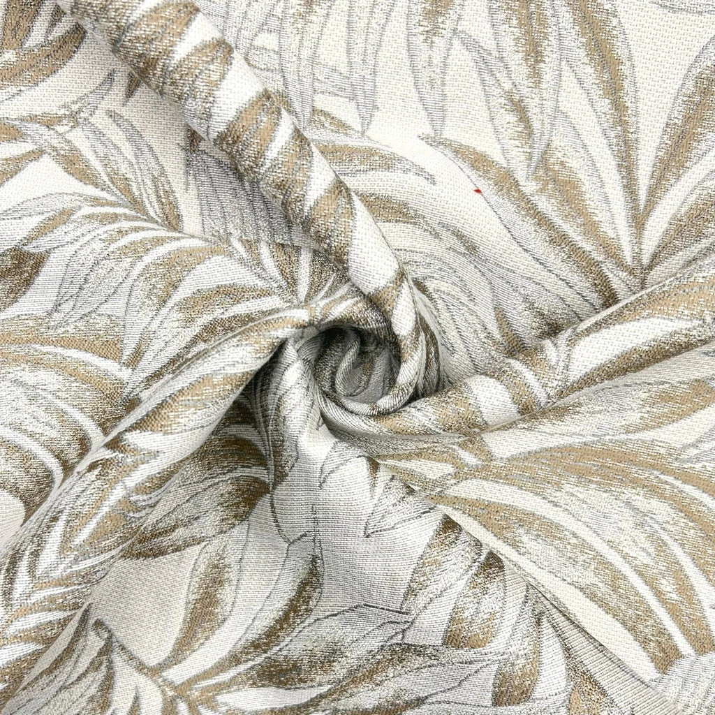 Metallic Leaf Furnishing Fabric for Curtains & Upholstery 4 Metallic Leaf Furnishing Fabric for Curtains & Upholstery - Image 4