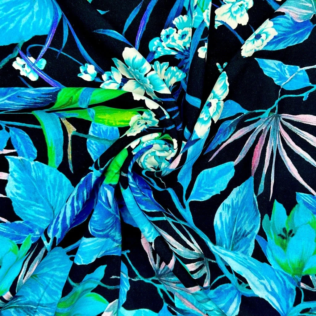 Floral Escape Viscose Challis Fabric 6 Floral Escape Viscose Challis Fabric - Image 6