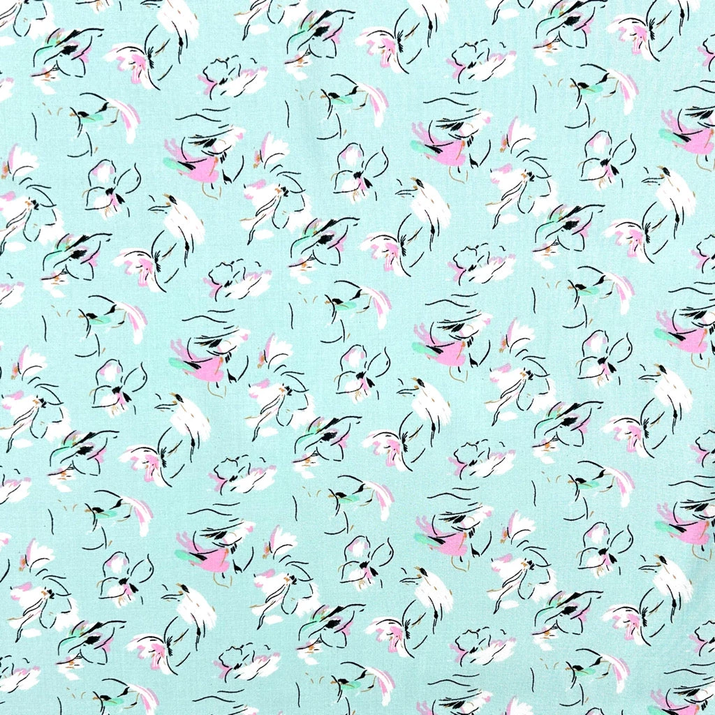 Artistic Floral Viscose Fabric - Premium Lightweight Rayon Material 7 Artistic Floral Viscose Fabric - Premium Lightweight Rayon Material - Image 7