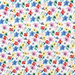 Premium Floral Joy Double Gauze Fabric - Soft 100% Cotton Muslin