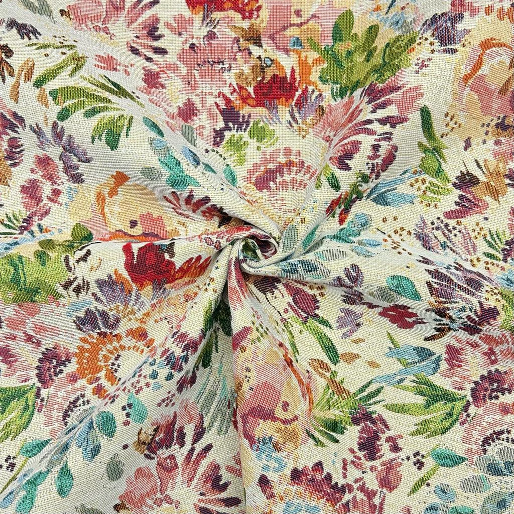 Floral Painted Meadow Heavyweight Woven Tapestry Fabric 3 Floral Painted Meadow Heavyweight Woven Tapestry Fabric - Image 3