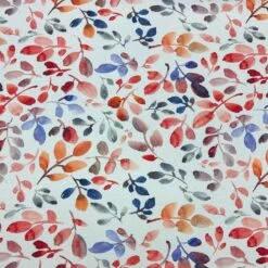 Multicoloured Leaves Viscose Challis Fabric for Summer Apparel -Pound Fabrics Sale Store F98B7706 6070 4B26 926D 3027181027AC