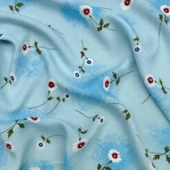 Floral Viscose Challis Fabric - Airbrushed Flower Print Rayon -Pound Fabrics Sale Store FD5FE39F 06DF 4961 B49A FB4EA52E4B9A