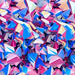 Prism Shards Viscose Poplin Fabric - Abstract Soft Rayon Dressmaking Material -Pound Fabrics Sale Store FEC091F5 6458 401B B4E2 D701B1AC2E63