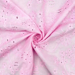 Floral Embroidered 100% Cotton Fabric - Breathable Summer Dressmaking Material -Pound Fabrics Sale Store FEF73163 9CBF 43D1 8314 B690B40248DD