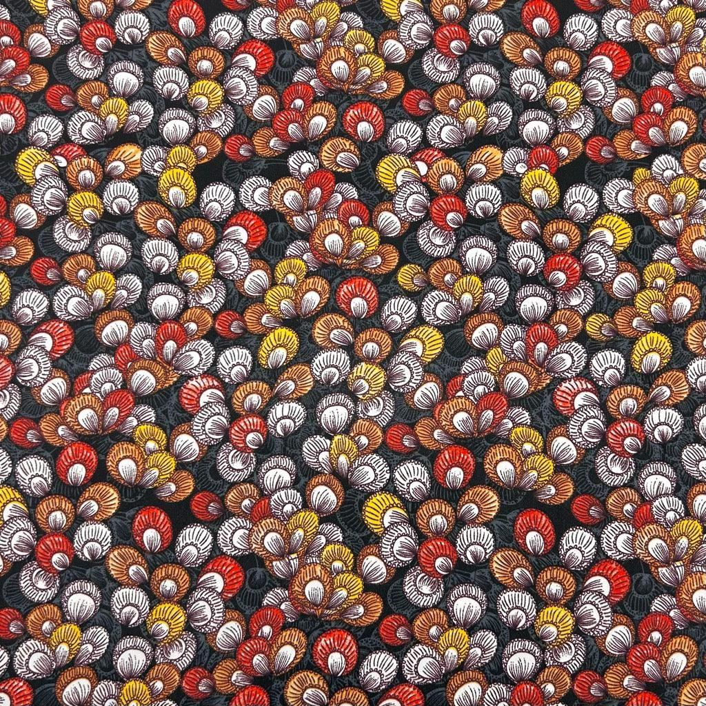 Vibrant Multicoloured Fans Crepe Fabric for Lightweight Dressmaking 5 Vibrant Multicoloured Fans Crepe Fabric for Lightweight Dressmaking - Image 5