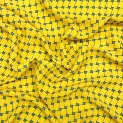 Yellow Basketweave Crepe Fabric - Lightweight Polyester Dressmaking Material -Pound Fabrics Sale Store FF9BEA05 C5FE 46C2 848A A8E86588C4C4