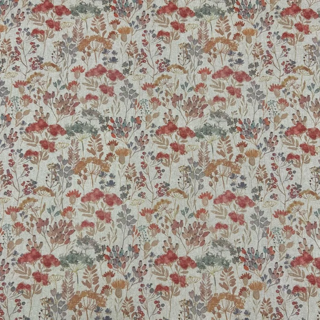 Floral Linen Look Fabric - Vintage Gardens Digital Print Polycotton 7 Floral Linen Look Fabric - Vintage Gardens Digital Print Polycotton - Image 7
