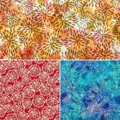 John Louden Drops Cotton Batik Fabric - Hand-Printed 100% Cotton