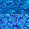 John Louden Fish Cotton Batik Fabric - Hand-Printed 100% Cotton