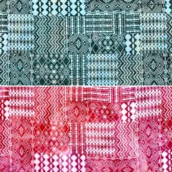 John Louden Abstract Geometric Cotton Batik Fabric