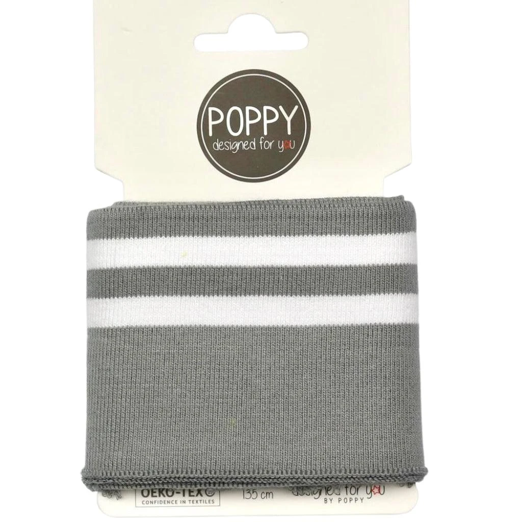 Premium Double Striped Ribbed Cuffs - 135cm Pre-Cut Cotton Ribbing 4 Premium Double Striped Ribbed Cuffs - 135cm Pre-Cut Cotton Ribbing - Image 4