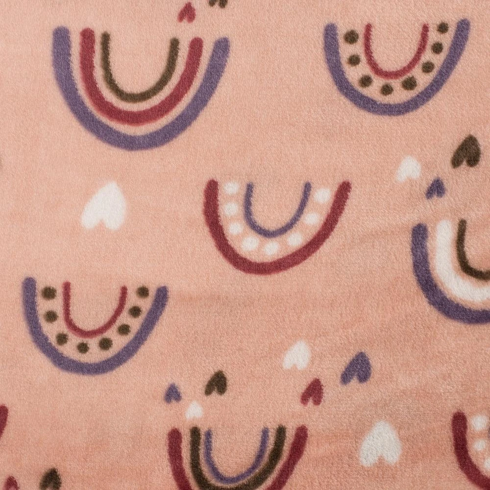 Rainbow and Hearts Double Face Cuddle Fleece Fabric - Ultra Soft 290gsm 3 Rainbow and Hearts Double Face Cuddle Fleece Fabric - Ultra Soft 290gsm - Image 3