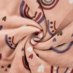 Rainbow and Hearts Double Face Cuddle Fleece Fabric - Ultra Soft 290gsm 15 Rainbow and Hearts Double Face Cuddle Fleece Fabric - Ultra Soft 290gsm -Pound Fabrics Sale Store K30010 012 03