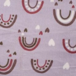 Rainbow and Hearts Double Face Cuddle Fleece Fabric - Ultra Soft 290gsm 16 Rainbow and Hearts Double Face Cuddle Fleece Fabric - Ultra Soft 290gsm -Pound Fabrics Sale Store K30010 042