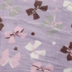 Bow And Dots Double Face Cuddle Fleece Fabric 19 Bow And Dots Double Face Cuddle Fleece Fabric -Pound Fabrics Sale Store K30011 042