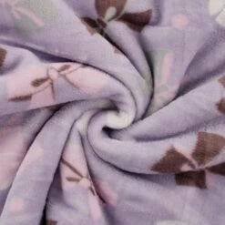 Bow And Dots Double Face Cuddle Fleece Fabric 21 Bow And Dots Double Face Cuddle Fleece Fabric -Pound Fabrics Sale Store K30011 042 03