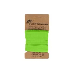 20mm Cotton Stretch Bias Binding Tape for Jersey and Elastic Fabrics (3m) -Pound Fabrics Sale Store LimeGreen a49abfdd 5235 4fd8 917f beb73756955f