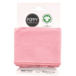 Premium Organic Ribbed Cuffing Fabric - 135cm Pre-Cut Length -Pound Fabrics Sale Store MidPink