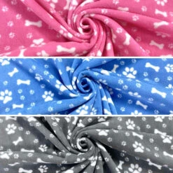 Paw Print & Bones Anti Pill Polar Fleece Fabric