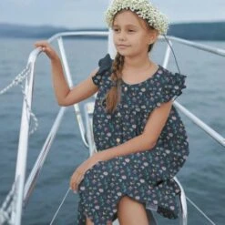 Spring Floral Garden Double Gauze Fabric -Pound Fabrics Sale Store SpringFloralGardenDoubleGauzeFabric