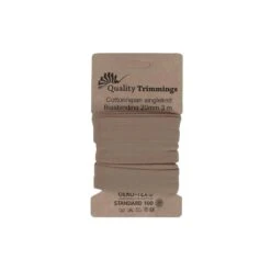20mm Cotton Stretch Bias Binding Tape for Jersey and Elastic Fabrics (3m) -Pound Fabrics Sale Store Taupe f18fd21c 299c 466d 8f70 6aa58ec71ae1