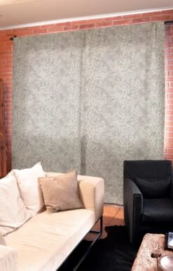 White Branch Print Lilac Cotton Panama Fabric for Curtains and Crafts 8 White Branch Print Lilac Cotton Panama Fabric for Curtains and Crafts -Pound Fabrics Sale Store alloverwhitebranches