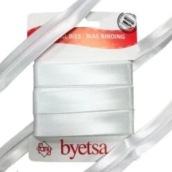Premium 18mm Plain Satin Bias Binding Tape - 5 Metre Roll 22 Premium 18mm Plain Satin Bias Binding Tape - 5 Metre Roll -Pound Fabrics Sale Store biasbinding
