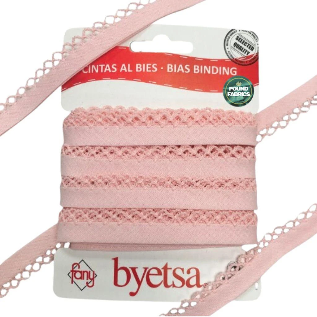 Picot Edge Polycotton Bias Binding Tape - 5 Metres 20 Picot Edge Polycotton Bias Binding Tape - 5 Metres - Image 20