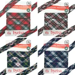 Tartan Polycotton Bias Binding Tape - 18mm x 5m Sewing Trim 7 Tartan Polycotton Bias Binding Tape - 18mm x 5m Sewing Trim -Pound Fabrics Sale Store biasbinding 3
