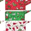 Christmas Tree Print Bias Binding Tape - 18mm Polycotton Trim (5 Metres) -Pound Fabrics Sale Store biasbinding 7