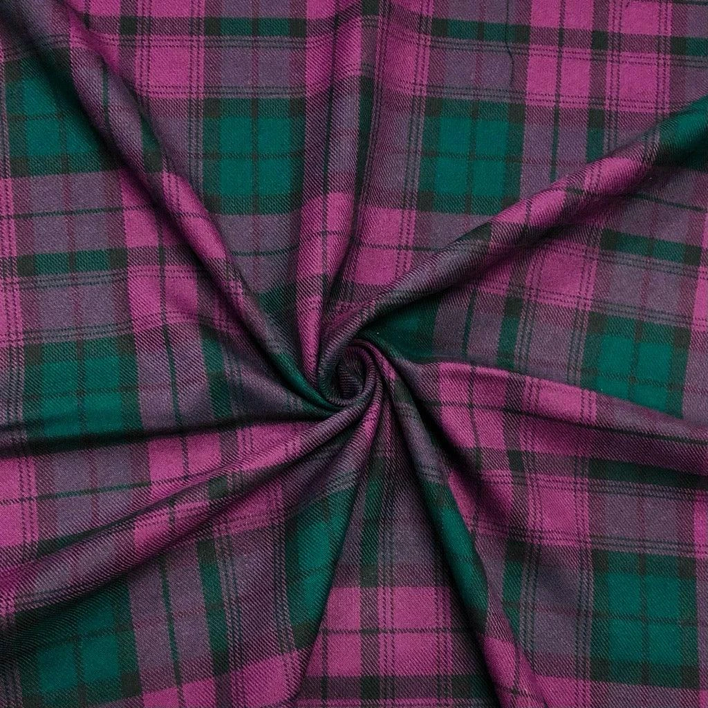 Premium Checkered PolyViscose Tartan Fabric for Dressmaking & Accessories 8 Premium Checkered PolyViscose Tartan Fabric for Dressmaking & Accessories - Image 8