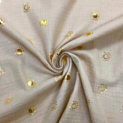 Gold Metallic Sunshine Double Gauze - Breathable 100% Cotton Fabric -Pound Fabrics Sale Store image 0d6ff1cf 233b 4011 b9e2 84907402a65a