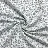 Grey Flower Vines Upholstery Fabric - Fire Retardant Curtain Material