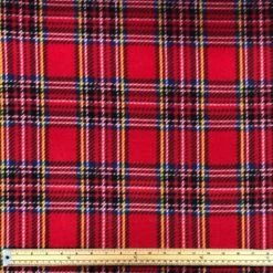 Red Checkered Anti-Pill Polar Fleece Fabric - Premium Soft Tartan Material -Pound Fabrics Sale Store image 25bab0ab 23d3 4c7e ac79 d877847a9223