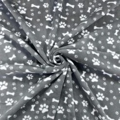 Paw Print & Bones Anti Pill Polar Fleece Fabric -Pound Fabrics Sale Store image 288c7198 9e16 45ca 907a 2d6fce9dc178